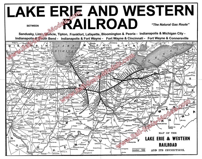 Lake Erie & Western Railroad ~ 1899